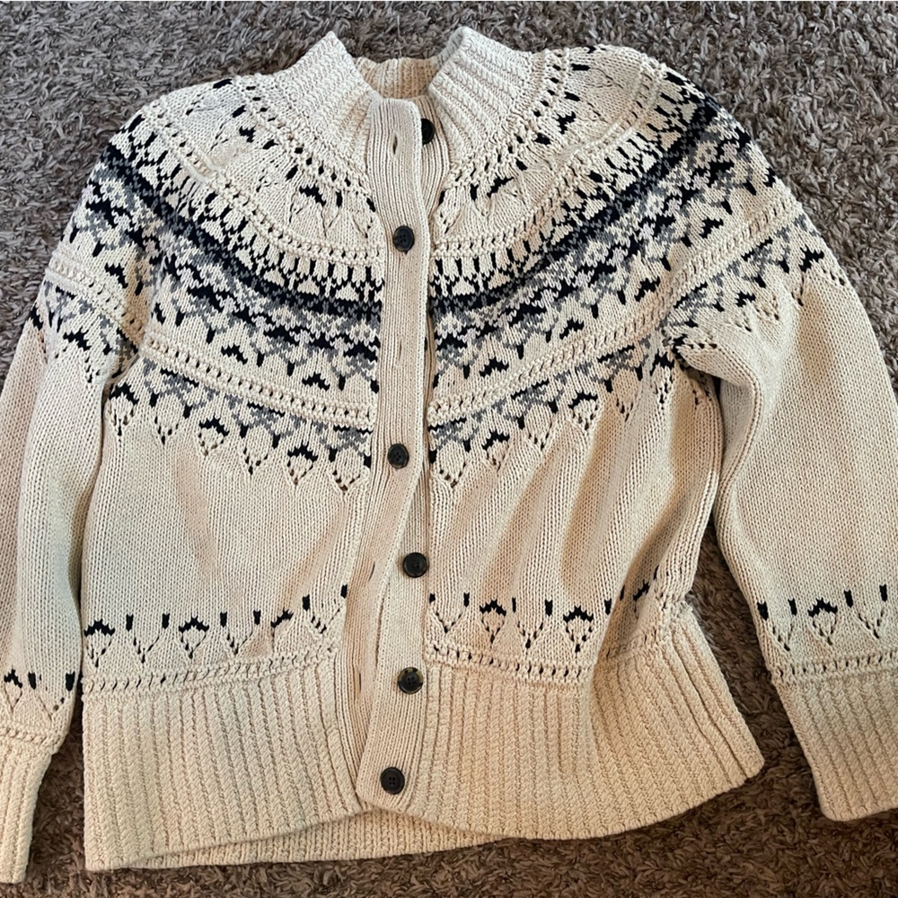 LL Bean fisherman’s sweater